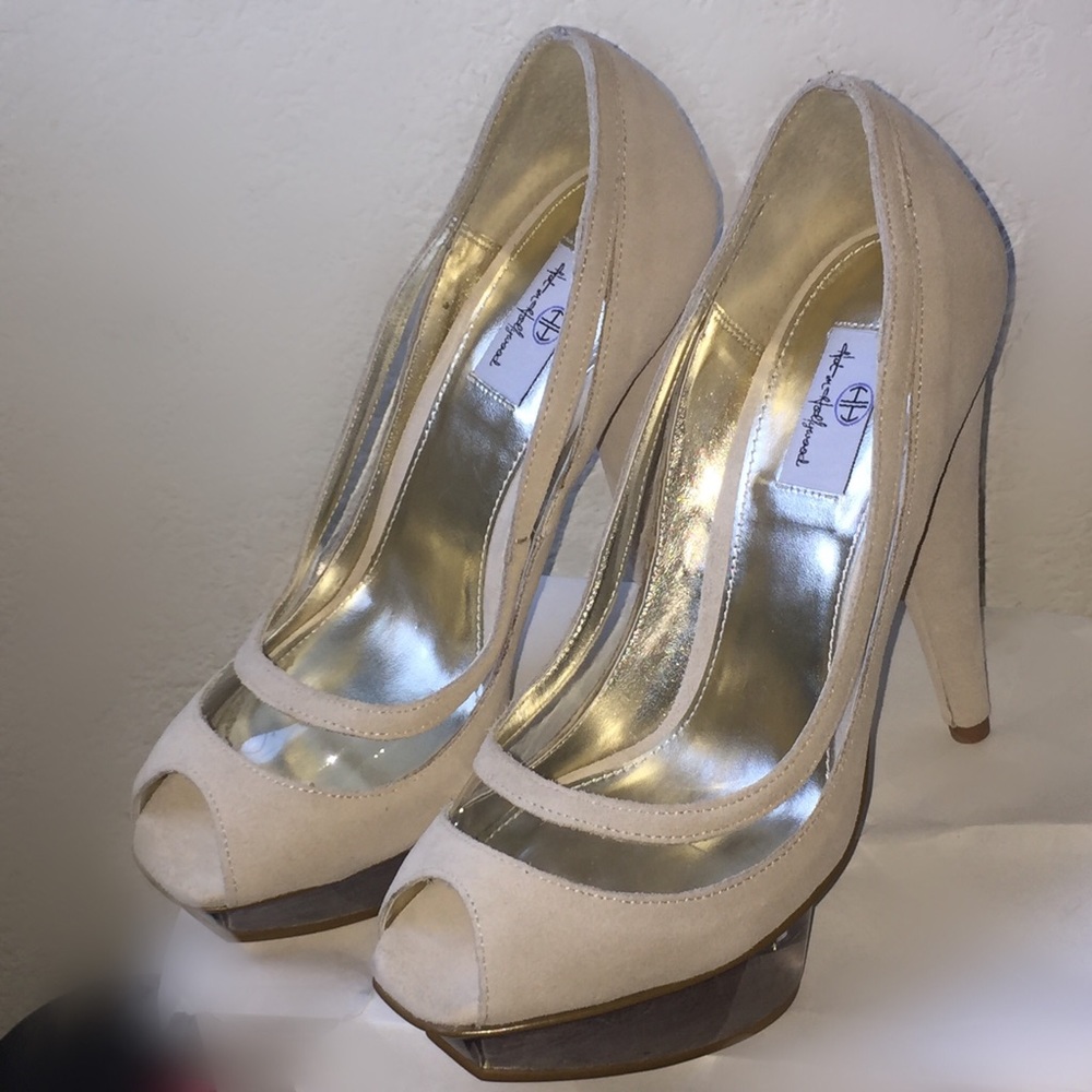 Hot in Hollywood Genuine Suede Leather Heels